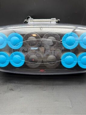 Conair Hot Rollers CHV14XR Hair Curler Set 650W Electric Black Blue Gray W/ Pins